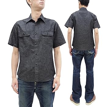 Amazon.co.jp: [シュガーケーン] 半袖シャツ SC39307